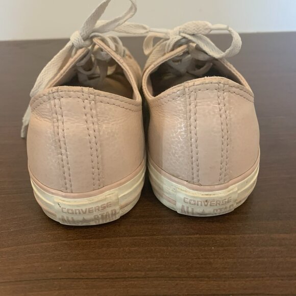Pink and Rose Gold Textured All Star Converse Junior Size US 5.5 - Picture 3 of 8